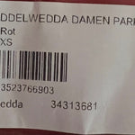 B-WARE Schmuddelwedda Damen Regenmantel Gr. XS Farbe Rot