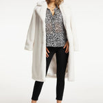 B-WARE FAINA DAMEN MANTEL GR.M FARBE WOLLWEISS