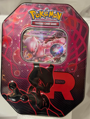Pokemon Team Rockets Mewtu ex Tin Box