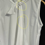 B-WARE DREIMASTER KLASSIK DAMEN ÄRMELLOSE BLUSE GR.M FARBE WOLLWEISS