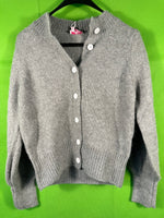 B-WARE MYMO DAMEN STRICKJACKE Gr. M/L Farbe Grau Melange