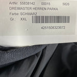 B-WARE DREIMASTER HERREN PARKA Gr. XXL Farbe Schwarz