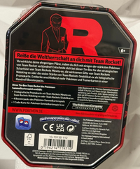 Pokemon Team Rockets Mewtu ex Tin Box