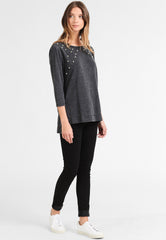 B-WARE DREIMASTER DAMEN T-SHIRT Gr. M Farbe Schwarz