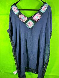 B-WARE USHA FESTIVAL DAMEN TOP Gr. XS/S Farbe Marine Mehrfarbig