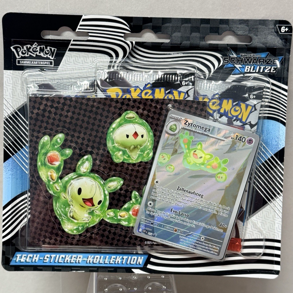 Pokémon Tech-Sticker-Kollektion Karmesin & Purpur - Schwarze Blitze