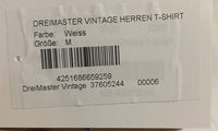 B-WARE DREIMASTER VINTAGE HERREN T-SHIRT Gr.M Farbe Weiss