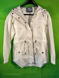 B-WARE DREIMASTER VINTAGE DAMEN ÜBERGANGSJACKE Gr. S Farbe Wollweiss