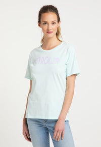 B-WARE PETROL INDUSTRIES DAMEN T-SHIRT Gr.L FARBE SOOTHING SEA