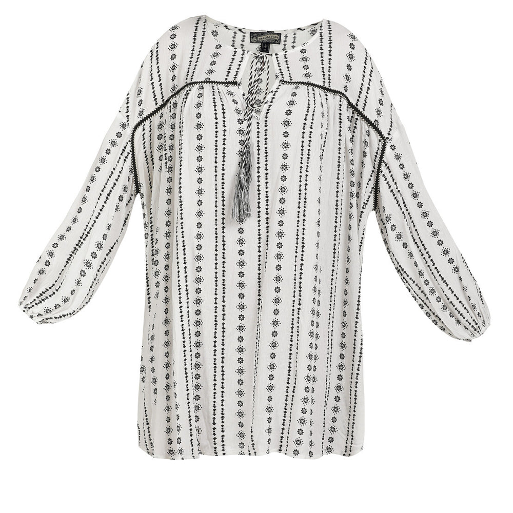 B-WARE DREIMASTER VINTAGE DAMEN BLUSE Gr.S Farbe Weiss