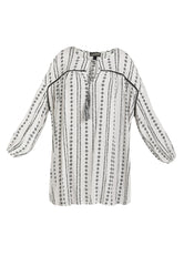 B-WARE DREIMASTER VINTAGE DAMEN BLUSE Gr.S Farbe Weiss