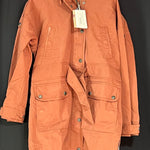 B-WARE DREIMASTER VINTAGE DAMEN PARKA Gr.S Farbe Kastanie