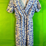 B-WARE FAINA DAMEN KLEID Gr. S Farbe Blau Weiss