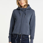 B-WARE DREIMASTER VINTAGE DAMEN SWEATJACKE GR.M FARBE RAUCHMARINE