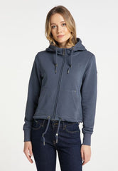 B-WARE DREIMASTER VINTAGE DAMEN SWEATJACKE GR.M FARBE RAUCHMARINE