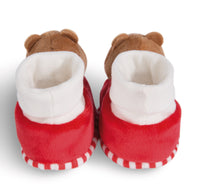 NICI Babyschuhe mit Rassel FC BAYERN Bär Berni 49083 - NICI Rasselschuhe 11cm