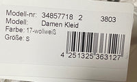 B-WARE DREIMASTER DAMEN KLEID Gr. S Farbe Wollweiss