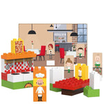 BiOBUDDi Bausteine Set Restaurant 25-teilig BB-0141