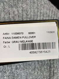 B-WARE FAINA DAMEN PULLOVER Gr. L Farbe Grau Melange