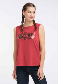 B-WARE MYMO DAMEN TOP GR.S FARBE ROT