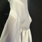 B-WARE DREIMASTER KLASSIK DAMEN ÄRMELLOSE BLUSE GR.M FARBE WOLLWEISS