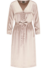 B-WARE DREIMASTER KLASSIK DAMEN SOMMERKLEID Gr. XL Farbe Beige