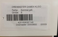 B-WARE DREIMASTER DAMEN KLEID Gr.S Farbe Sommergelb