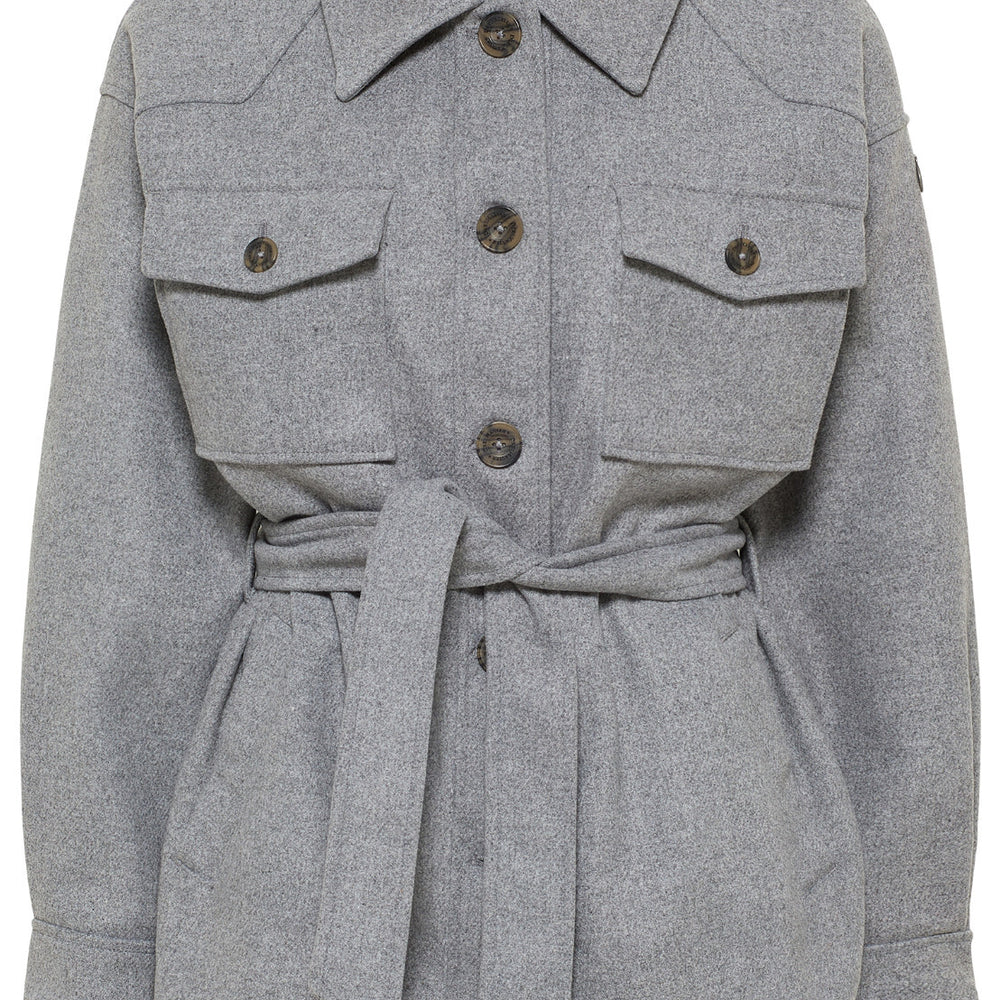 B-WARE DreiMaster Vintage Damen Übergangsjacke Gr. S Farbe Grau Melange