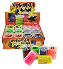 Öl Schleim in Tonne 5 Farben Slime im Ölfass Glibberschleim Slimey Halloween