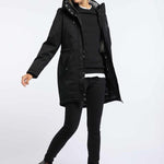 B-WARE USHA BLUE DAMEN PARKA GR.S FARBE SCHWARZ