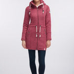 B-WARE SCHMUDDELWEDDA Mantel mit Teddyfutter GR.S FARBE BEERE MELANGE