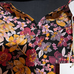 B-WARE usha Damen Bluse Gr.L Farbe Schwarz MEHRFARBIG