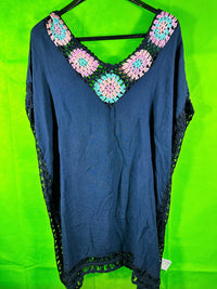 B-WARE USHA FESTIVAL DAMEN TOP Gr. XS/S Farbe Marine Mehrfarbig