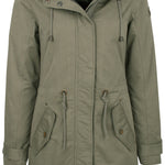 B-WARE DREIMASTER DAMEN PARKA Gr. L Farbe Oliv