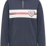 B-WARE MYMO DAMEN SWEATSHIRT Gr.L FARBE DUNKELBLAU