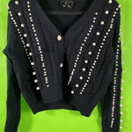 B-WARE FAINA DAMEN STRICKJACKE Gr. M/L FARBE SCHWARZ