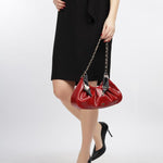 B-WARE FAINA DAMEN HANDTASCHE GR. ONESIZE FARBE ROT