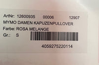 B-WARE MYMO DAMEN KAPUZENPULLOVER Gr.S Farbe Rosa Melange