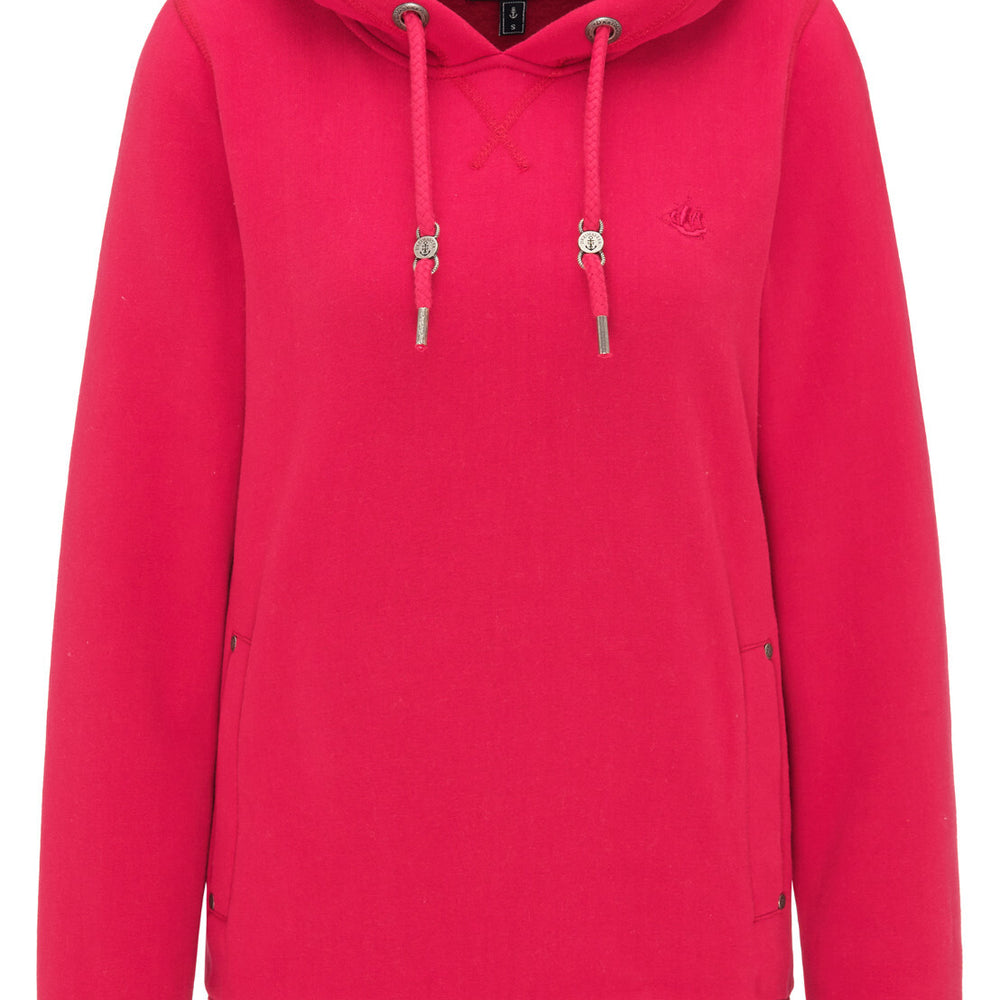 B-WARE DREIMASTER DAMEN KAPUZENPULLOVER Gr. XL Farbe Dunkelrot