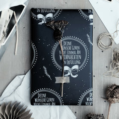 Pechkeks Geschenkpapier "Deine Wünsche" - 2er Set