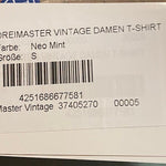 B-WARE DREIMASTER VINTAGE DAMEN T-SHIRT Gr.S Farbe Neo Mint