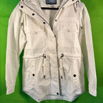 B-WARE DREIMASTER VINTAGE DAMEN ÜBERGANGSJACKE Gr. S Farbe Wollweiss