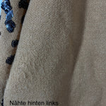 B-WARE FAINA DAMEN STRICKPULLOVER Gr. M/L Farbe Kamel Schwarz