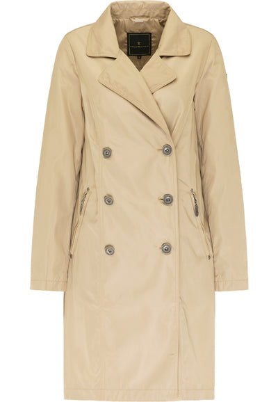 B-WARE DREIMASTER KLASSIK DAMEN MANTEL Gr. M Farbe Beige