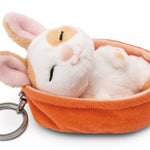 NICI GREEN Schlüsselanhänger Sleeping Pets Karamell gepunkteter Hase