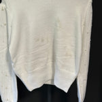 B-WARE FAINA DAMEN STRICKPULLOVER Gr.XL/XXL FARBE WEISS