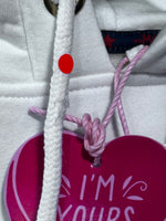 B-WARE MYMO DAMEN KAPUZENPULLOVER GR.XS FARBE WEISS