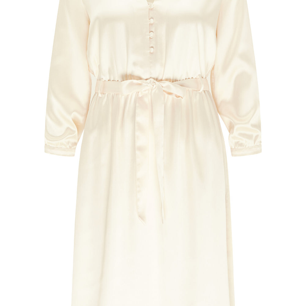 B-WARE DREIMASTER KLASSIK DAMEN SOMMERKLEID Gr. XS Farbe CHAMPAGNER