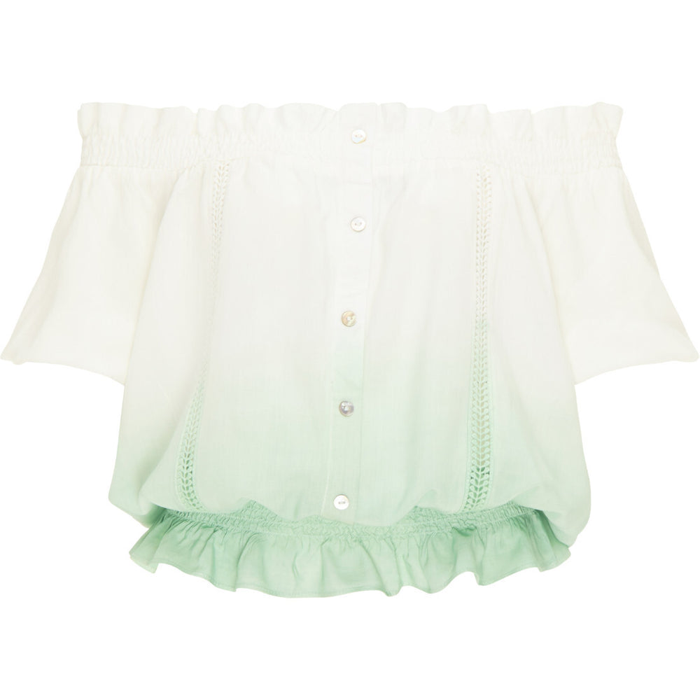 B-WARE MYMO DAMEN TOP Gr. XS Farbe Weiss Wasser