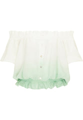 B-WARE MYMO DAMEN TOP Gr. XS Farbe Weiss Wasser